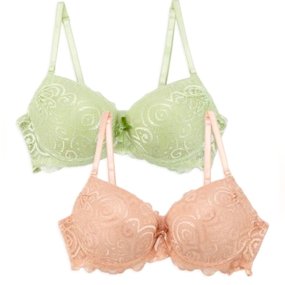 New 2 pcs extreme push-up bra